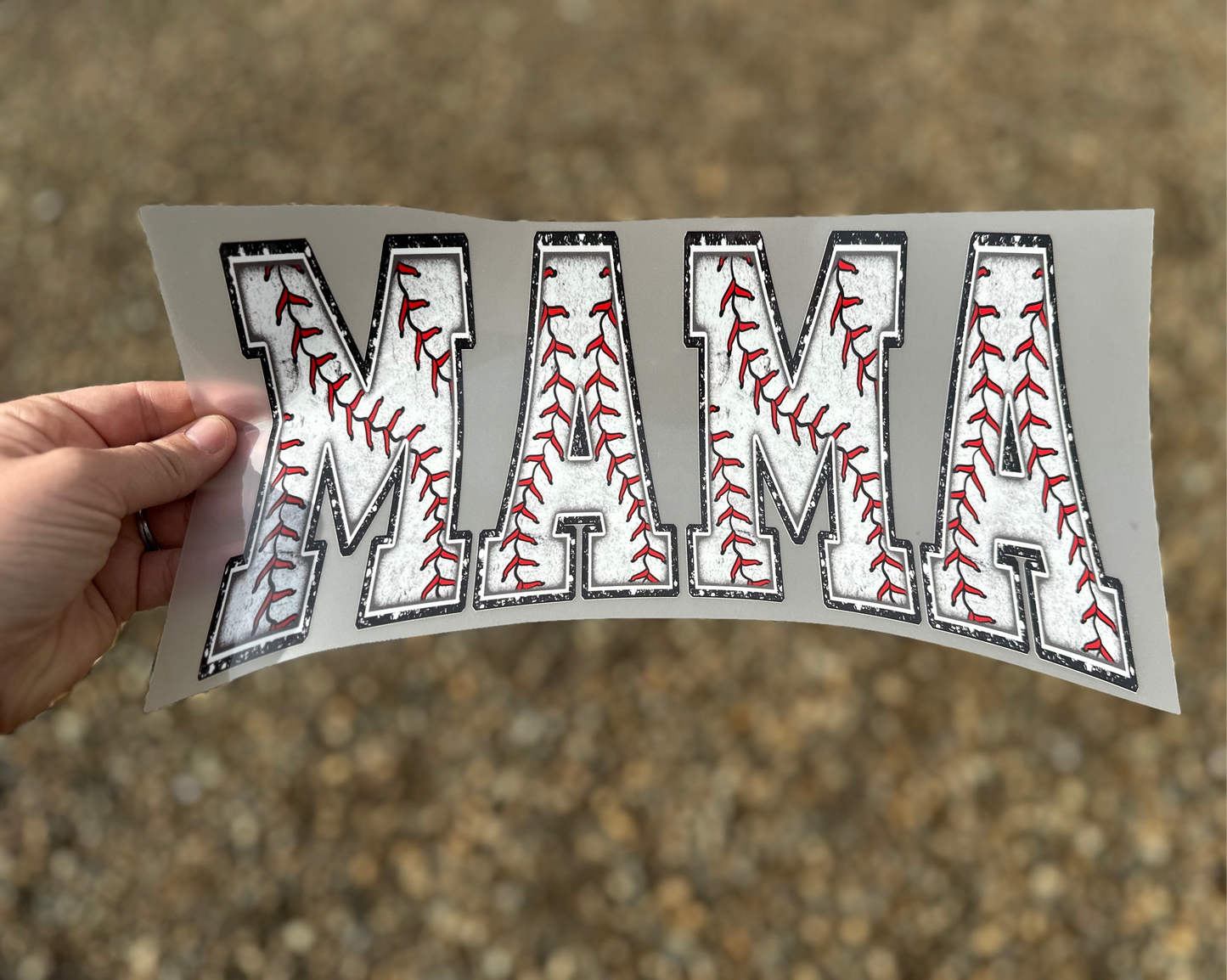 Glitter Mama baseball DTF Transfer