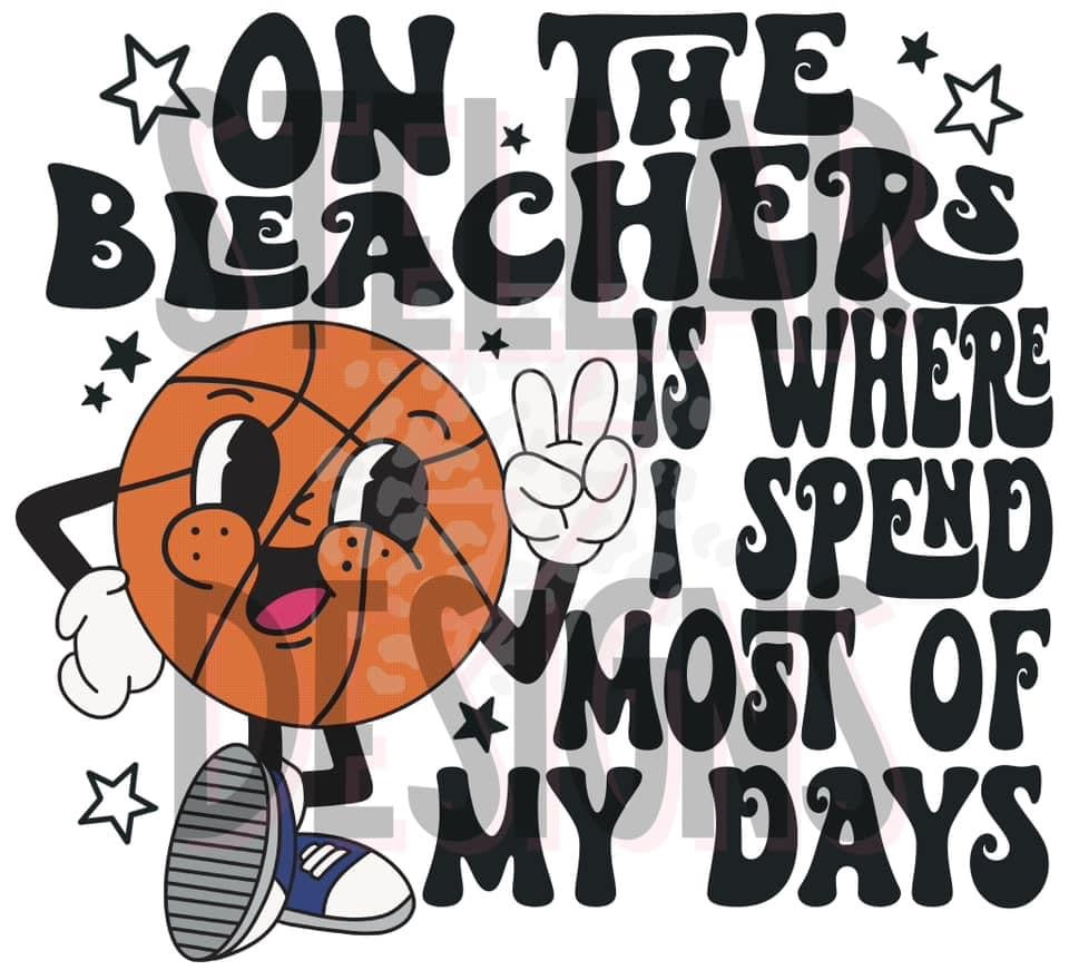 On the bleachers basketball DTF