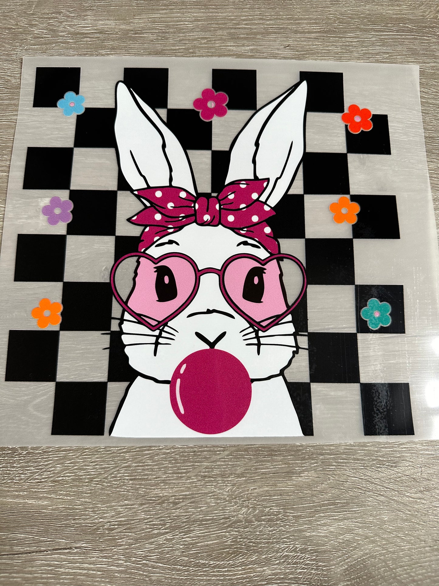 Bubble gum bunny DTF