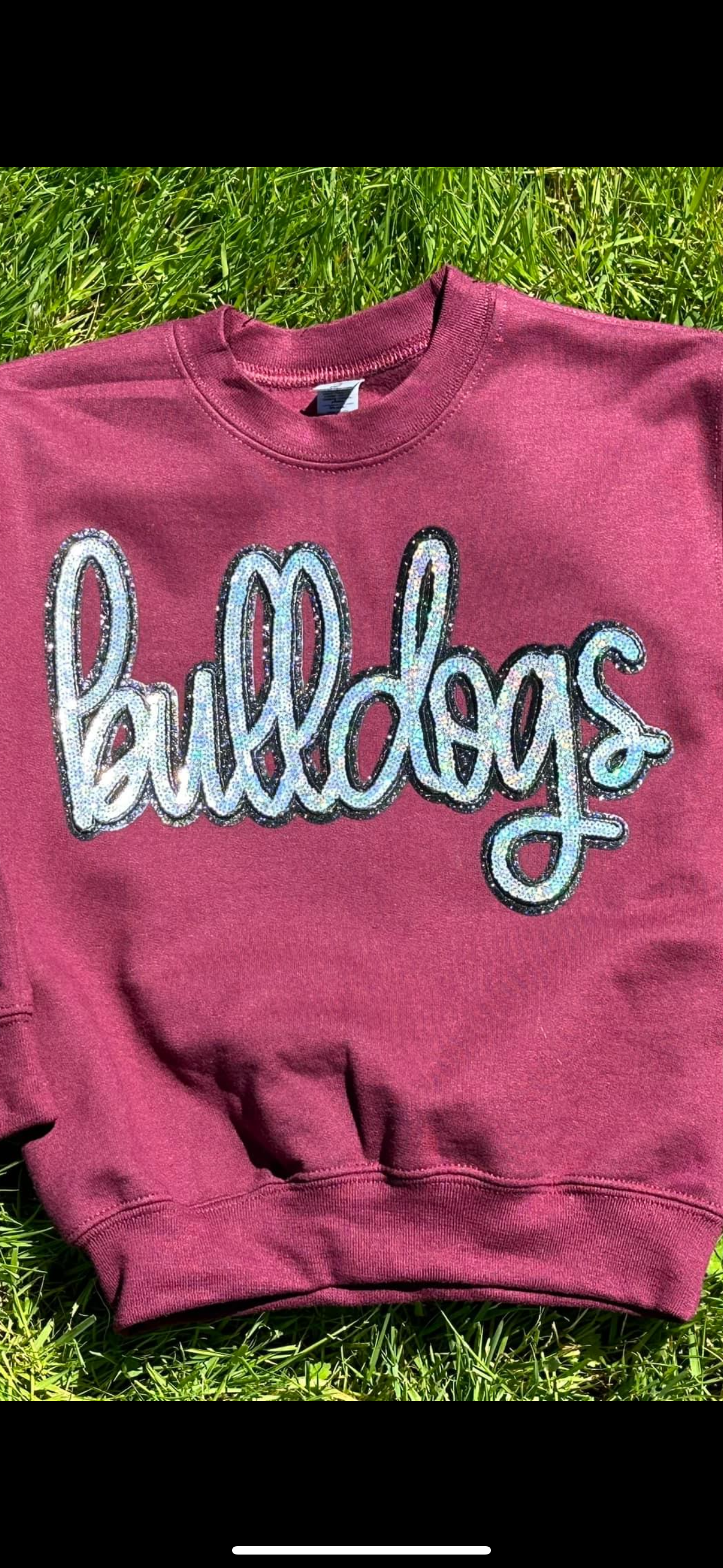 Bulldogs patch crewneck