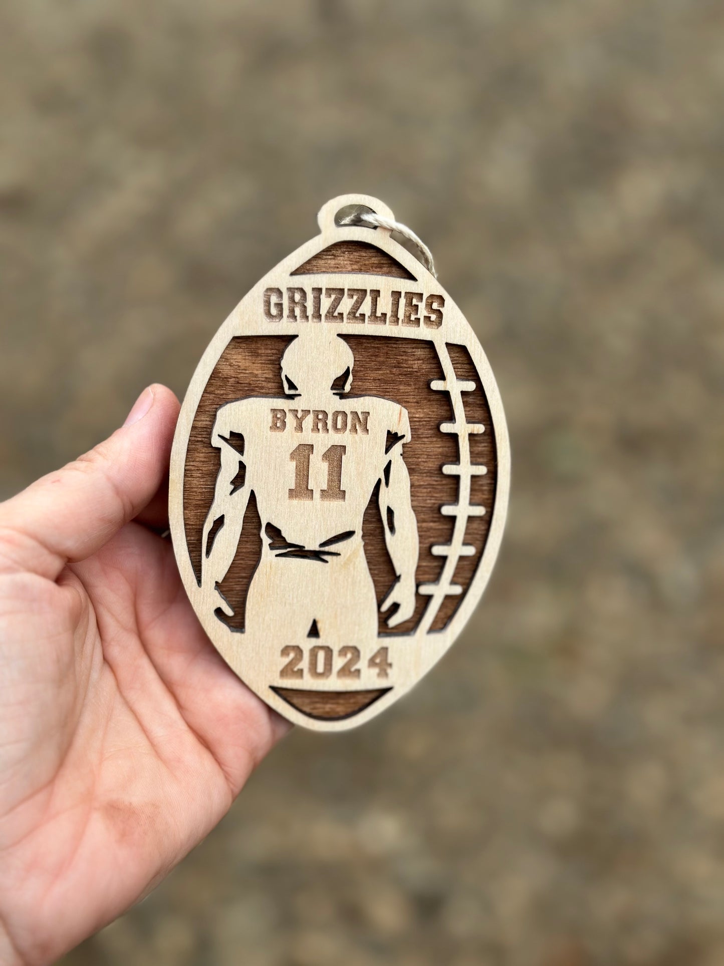 Football Ornament 2024