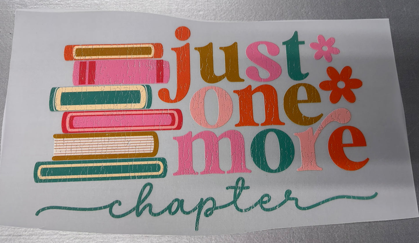 Just one more chapter sublimation transfer