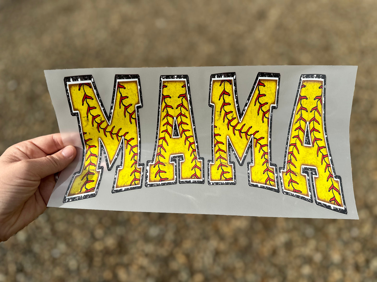 Glitter Mama softball DTF Transfer
