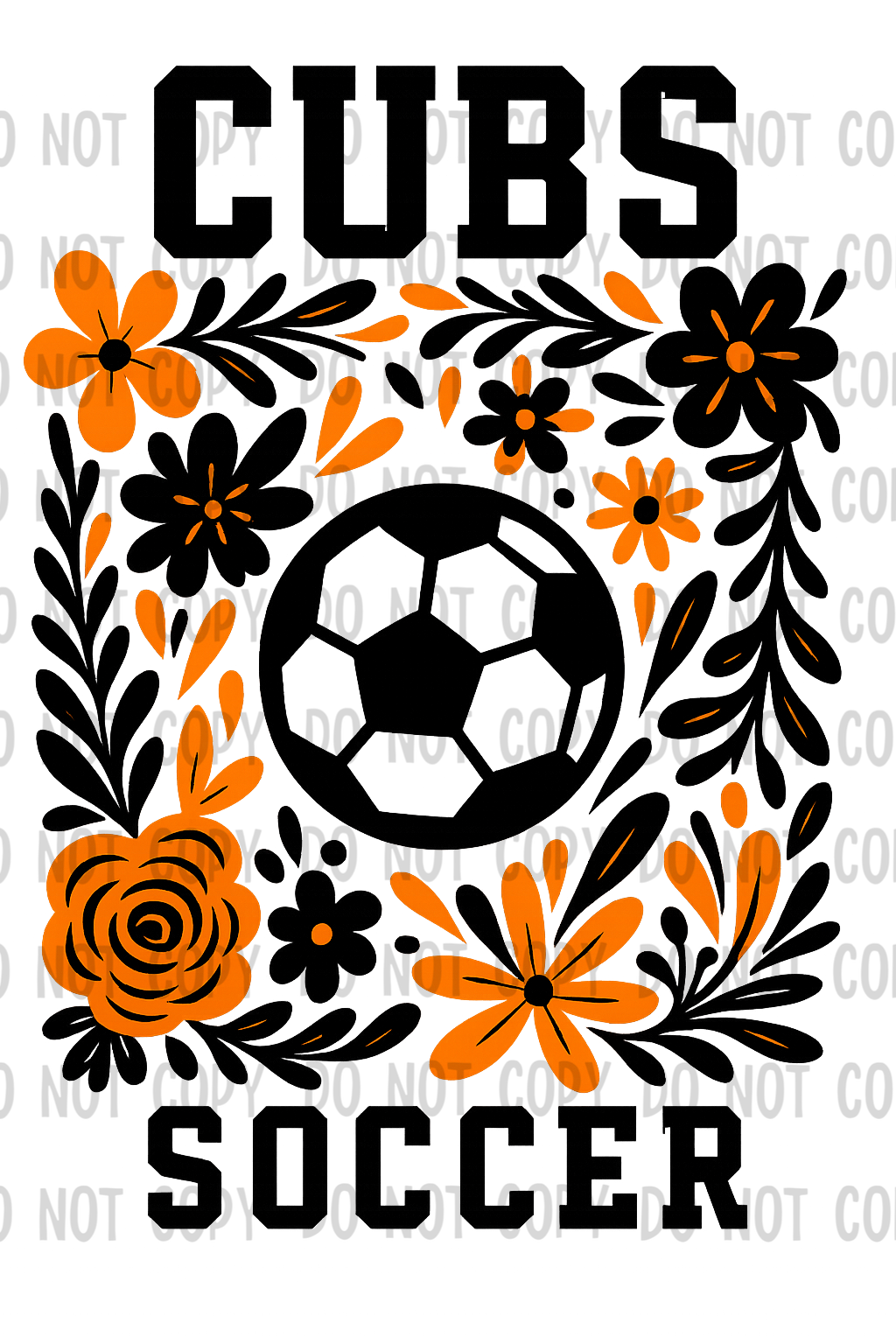 Cubs soccer Floral