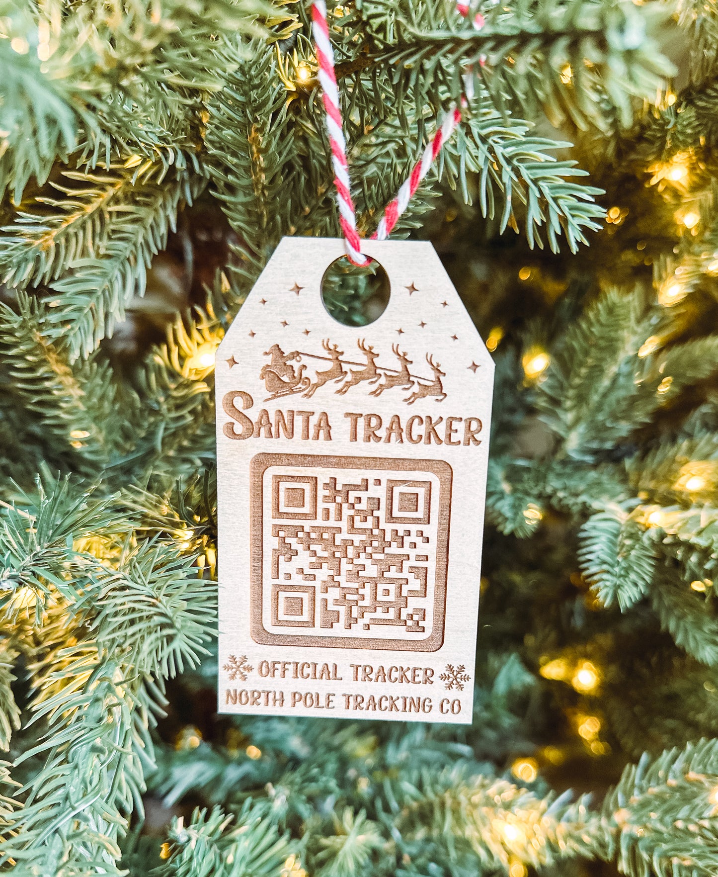 Santa tracker ornament
