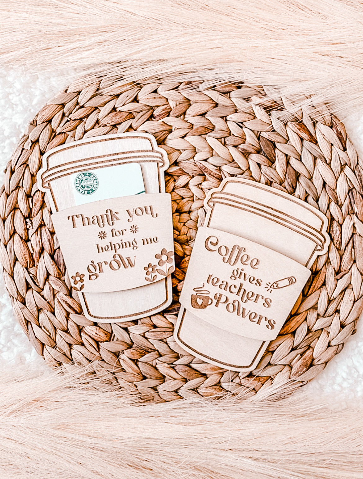 Teacher gift card holder