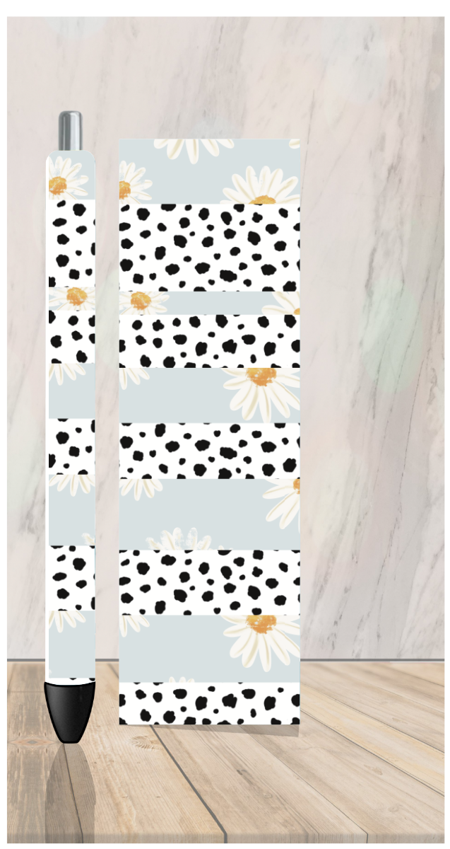 Polka Dot/Sunflower Pen Wrap