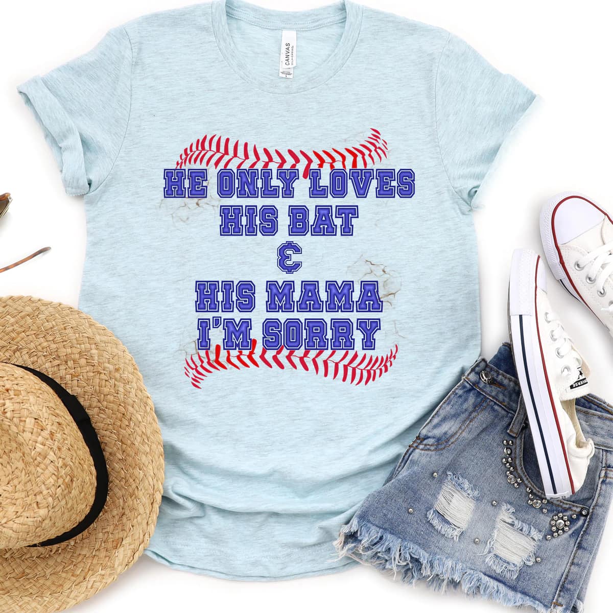 He Only Loves his bat- Baseball