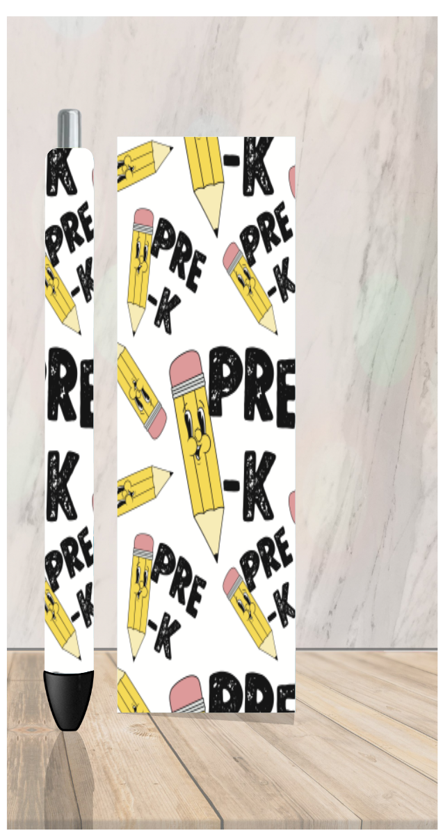 Pre- K Resin Covered Pen- Black Ink