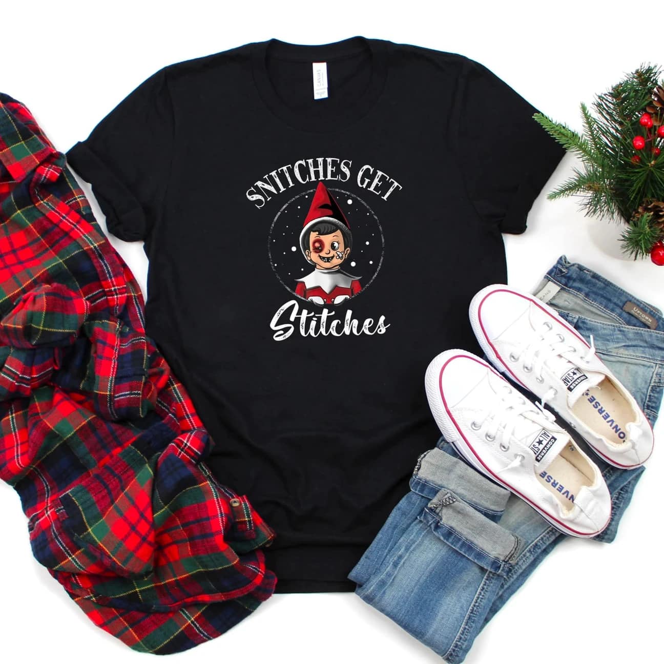 Snitches Get Stitches TEE