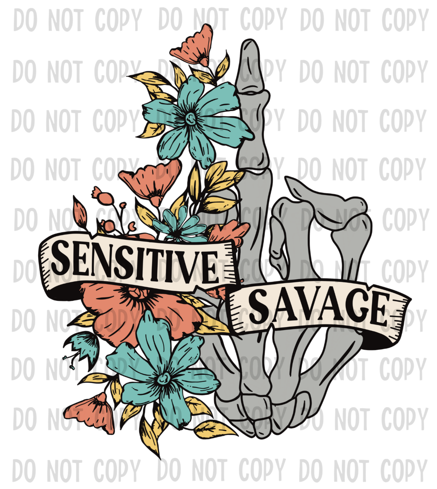 Sensitive Savage HTV Transfer