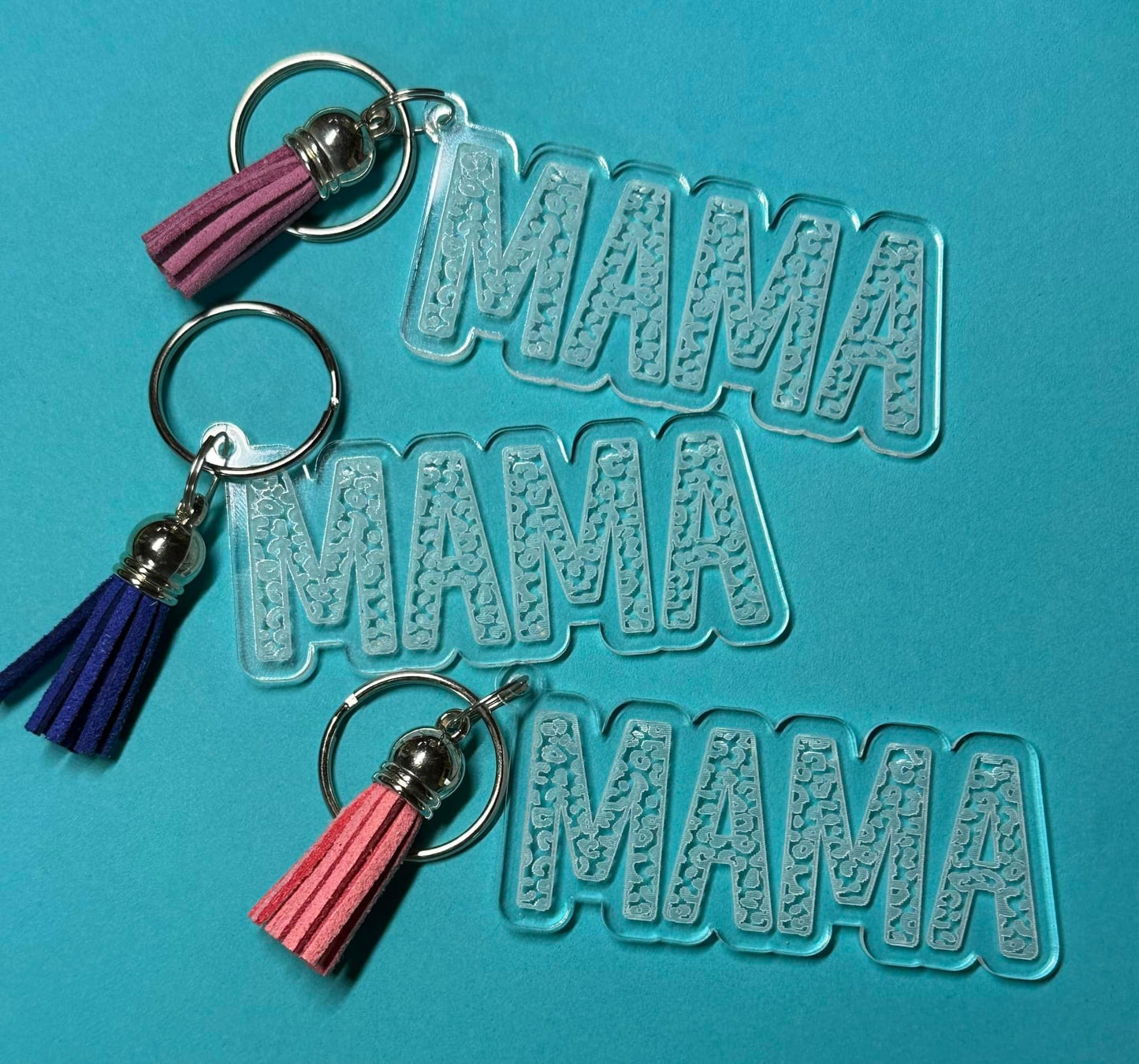 Mama Leopard Keychain