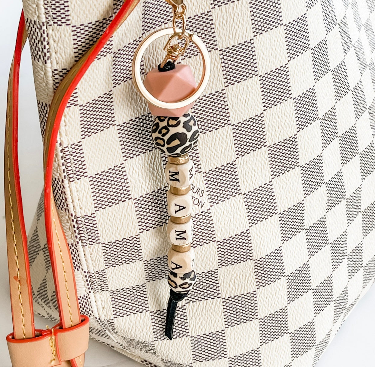 Mama beaded Keychain