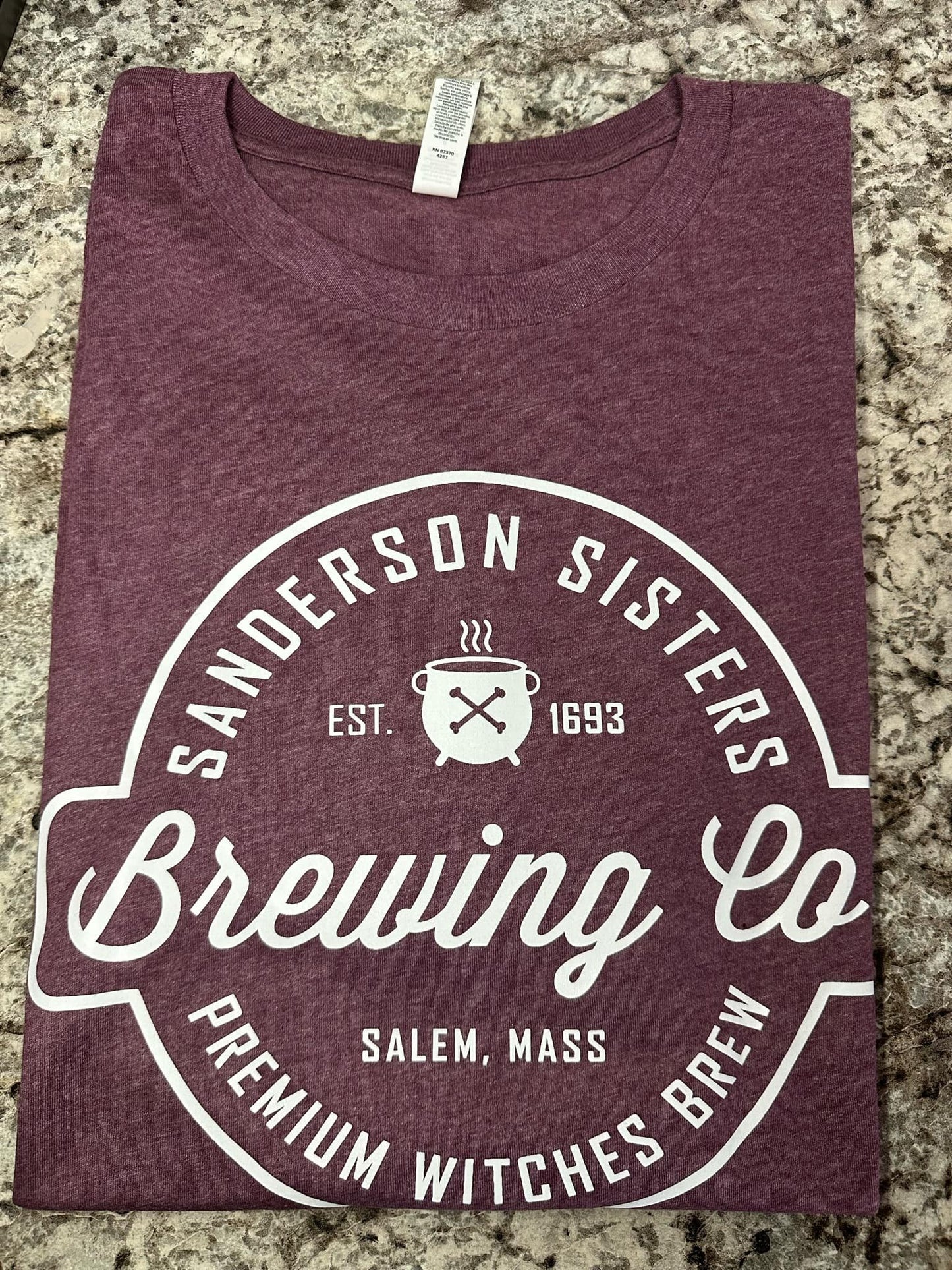 Sanderson Brewing Co Heathered Maroon T-shirt