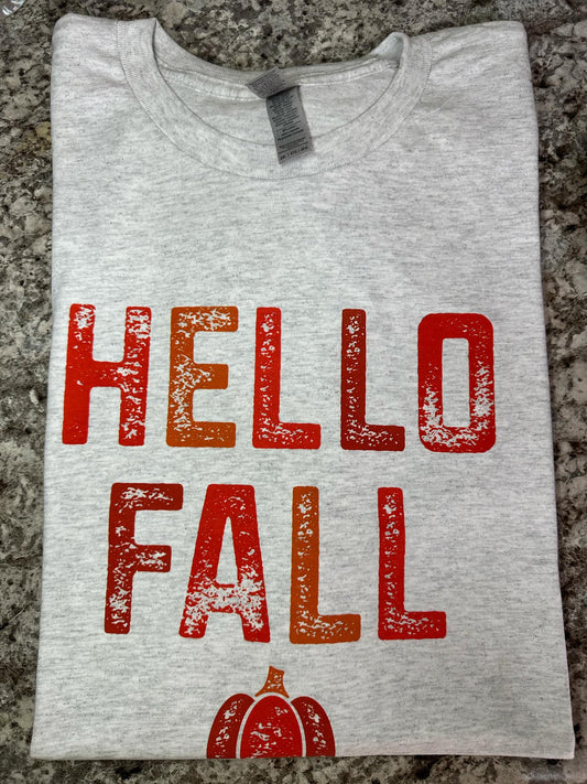 Hello Fall Ash T-shirt