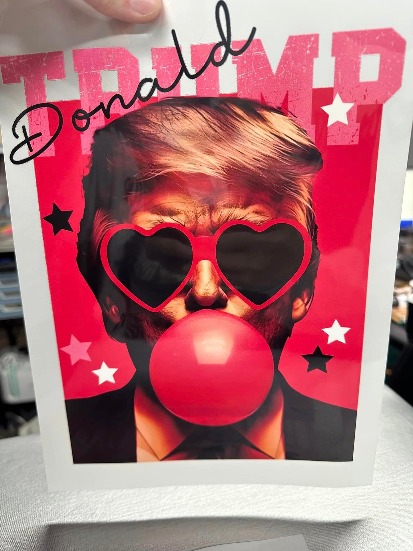 Donald T bubble gum DTF