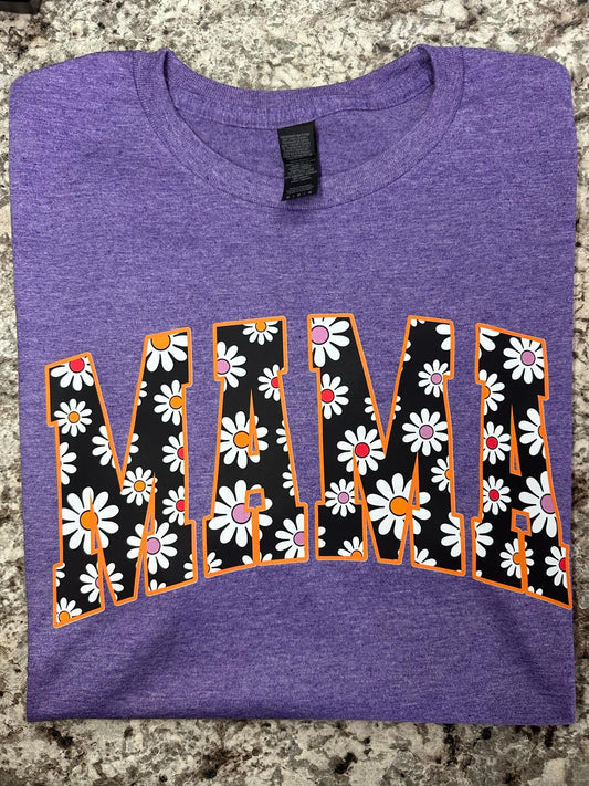 Purple Mama floral t-shirt