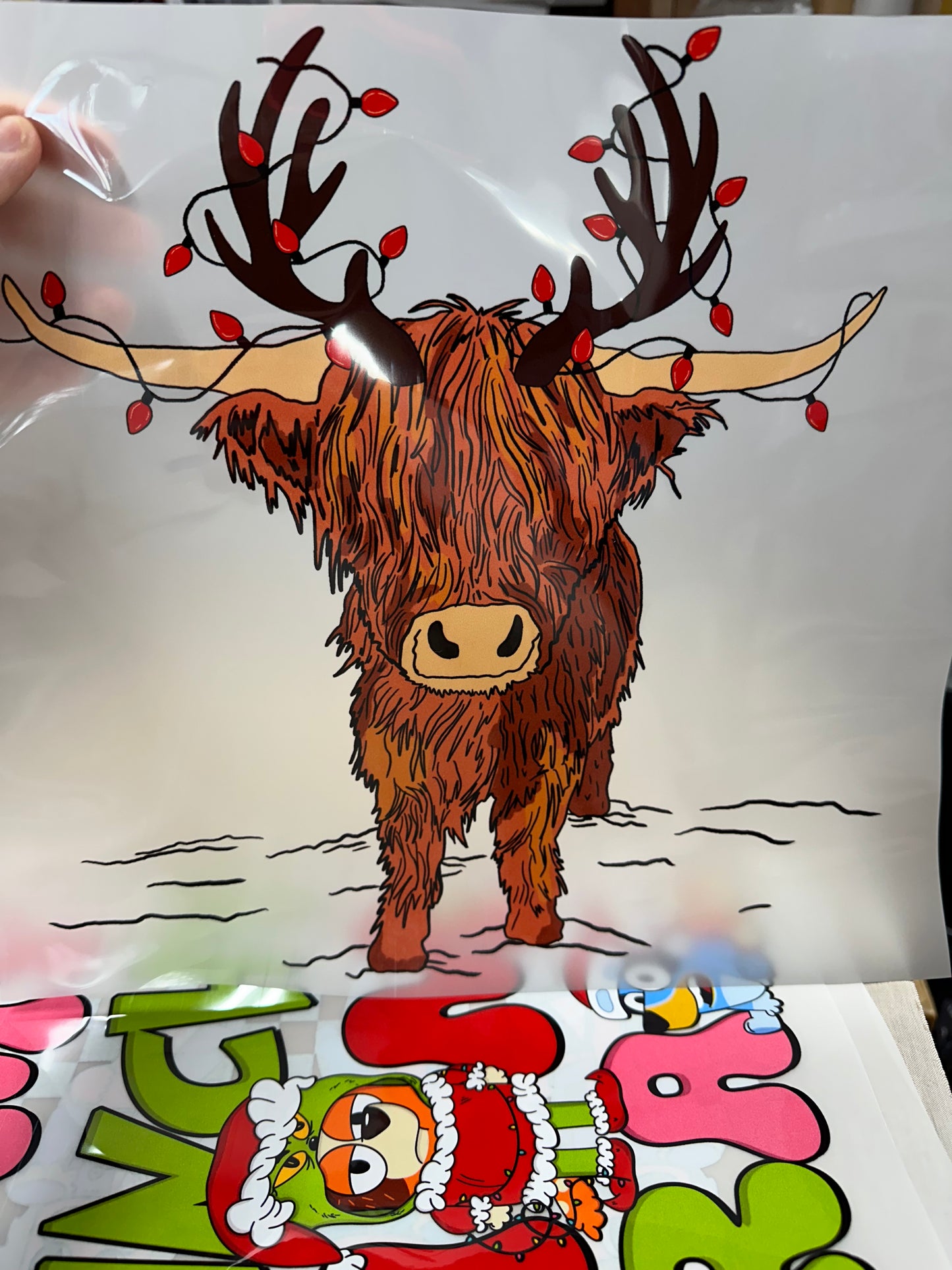 Highland reindeer DTF
