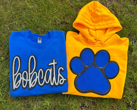 Bobcats patch sweatshirt