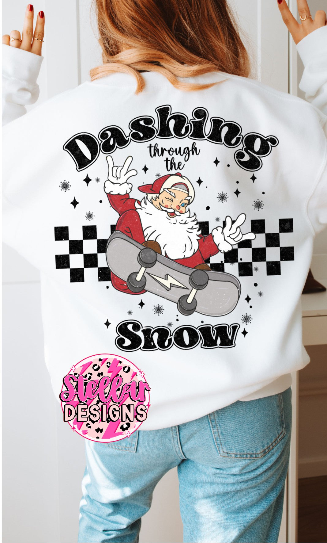 Dashing through the snow DTF