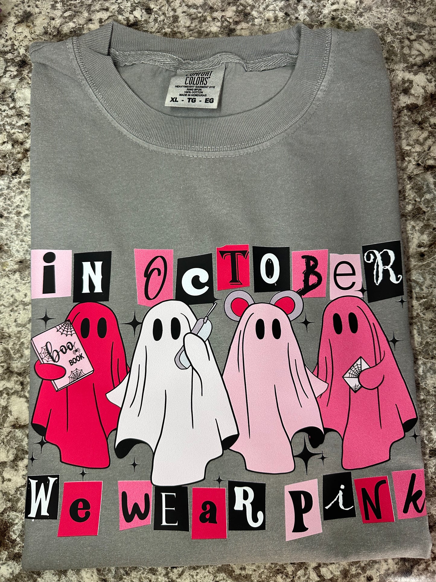 In October we wear t-shirt