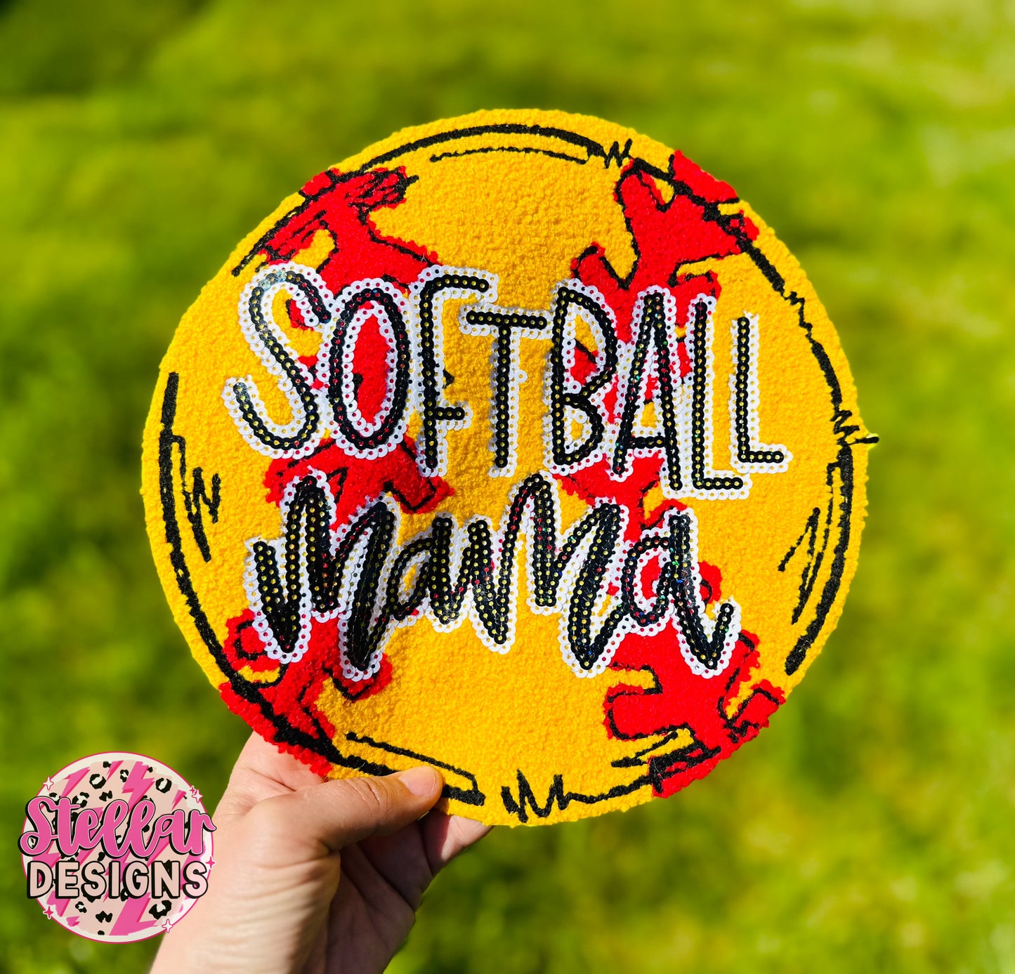 Softball Mama Chenille patch