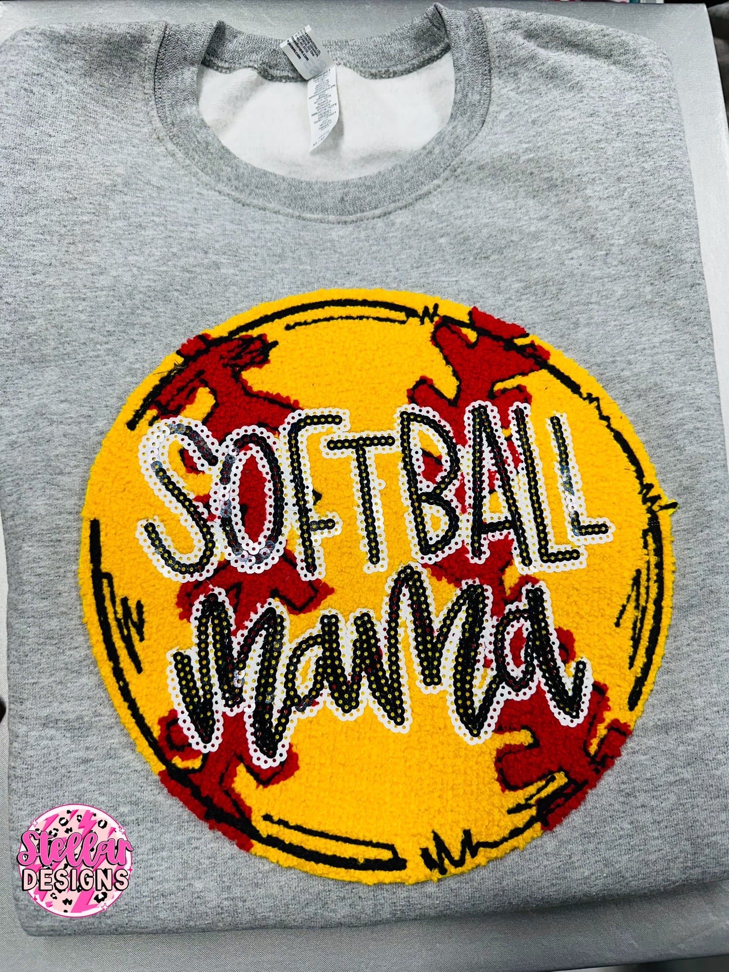 Softball Mama Chenille patch