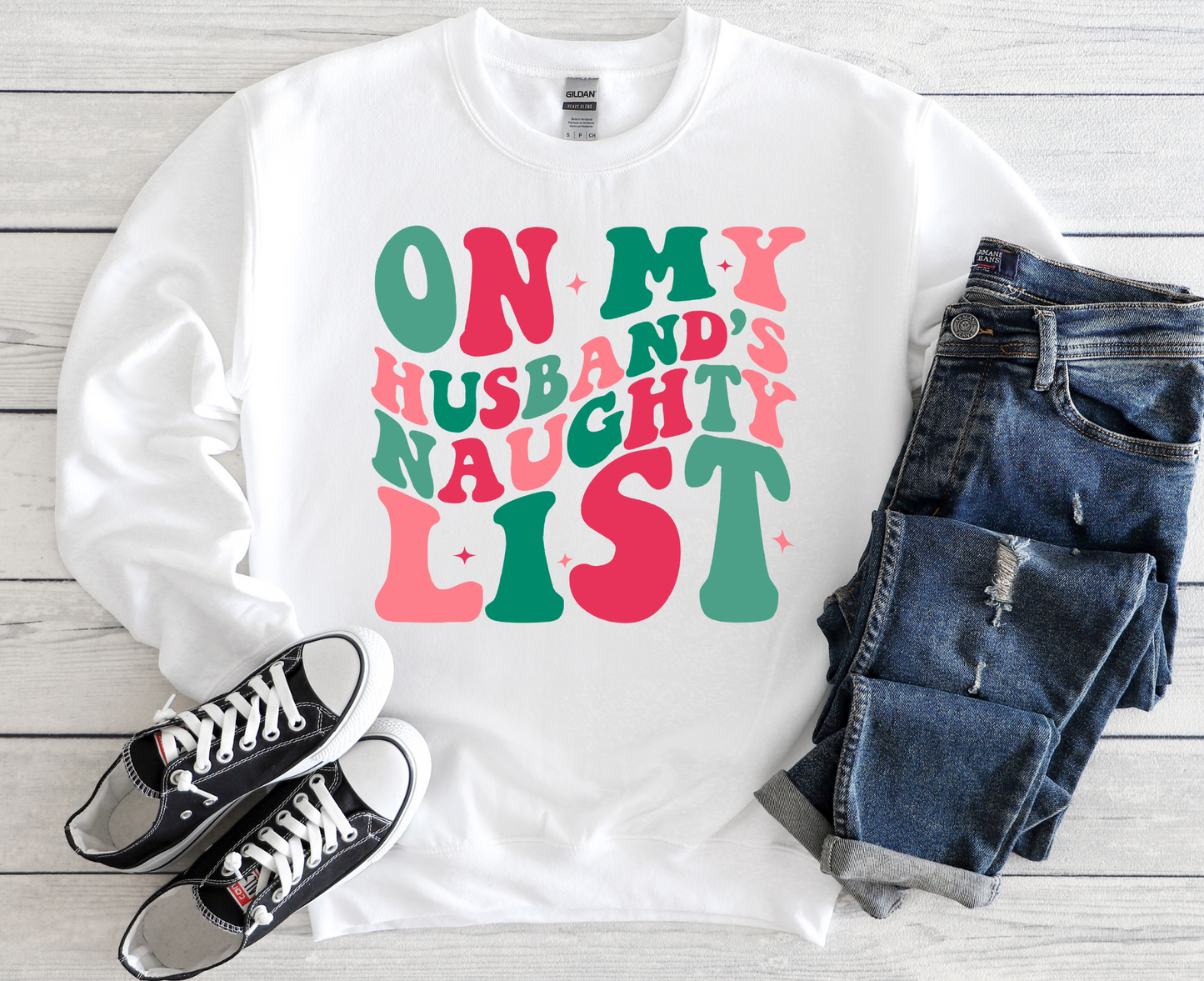 On My Husband's Naughty list- White