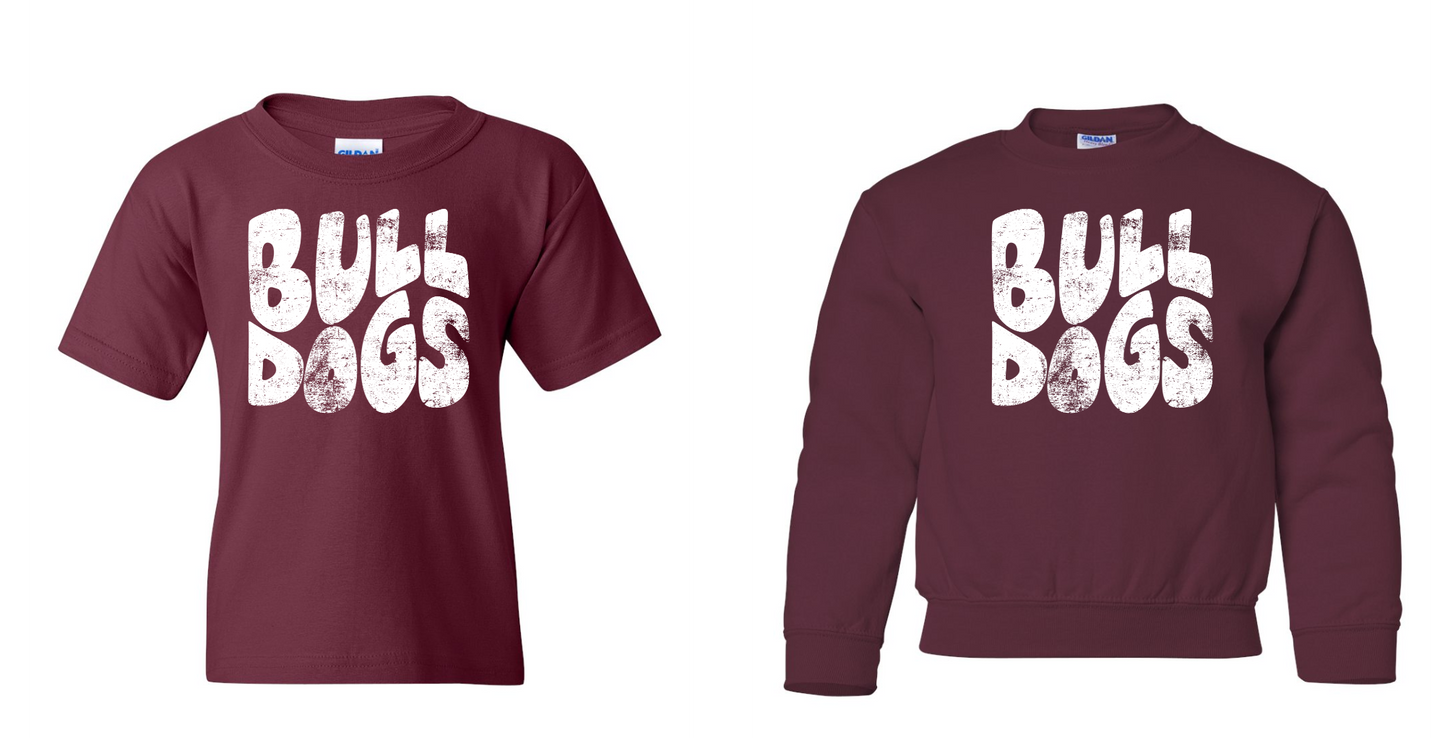 Bulldogs Grunge Youth T-shirt