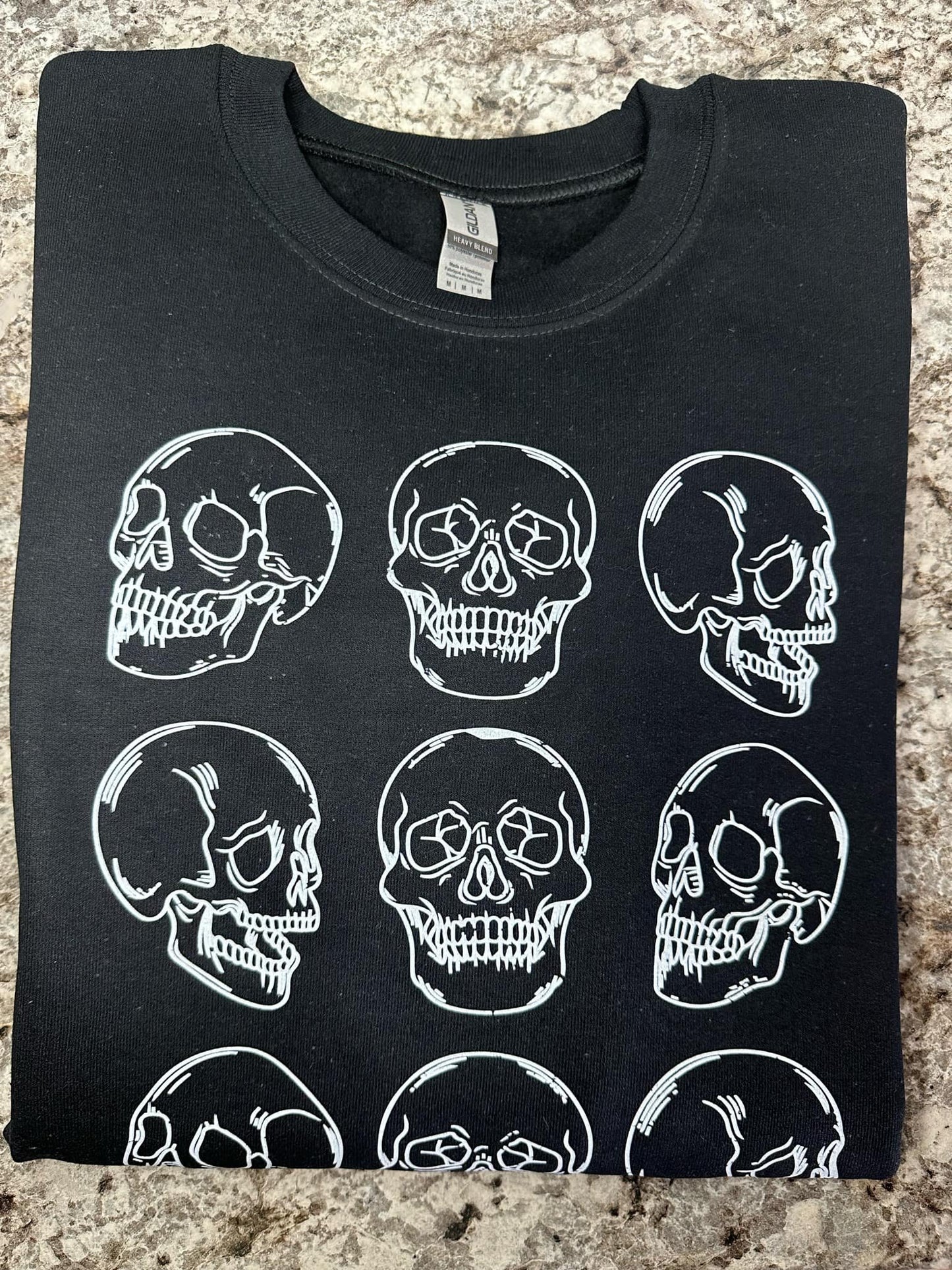 Skull black crewneck