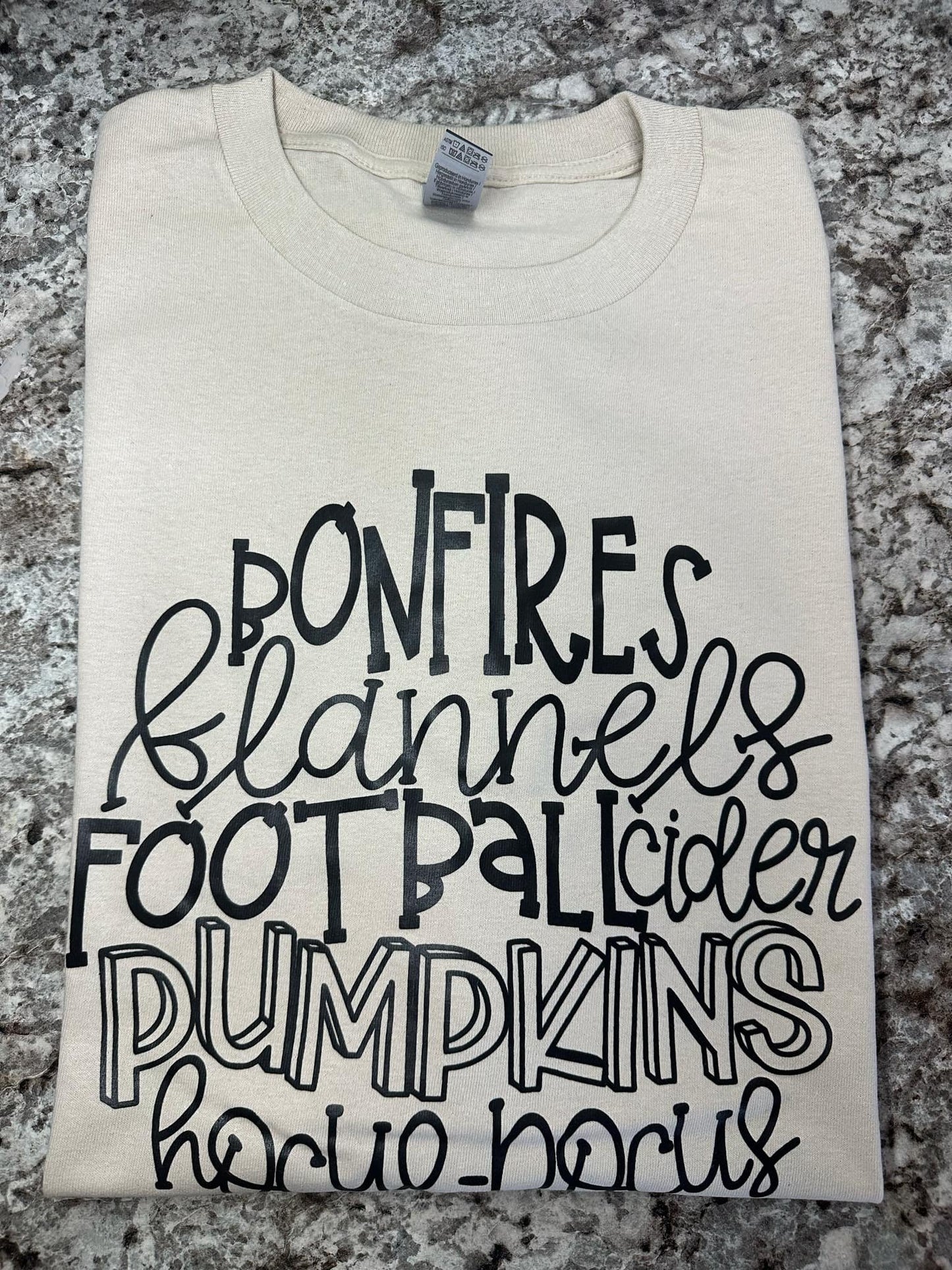 Bonfires, flannels t-shirt