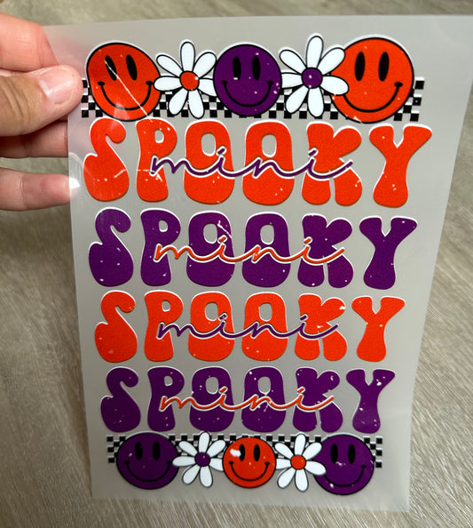 Spooky mini purple/orange DTF