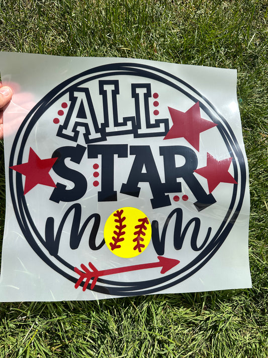 ALL Star Softball MOM DTF