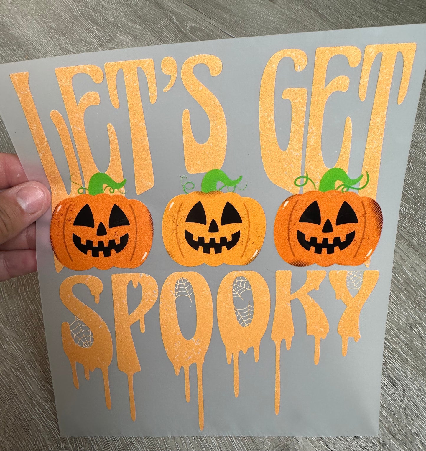 Let’s get spooky pumpkins orange DTF