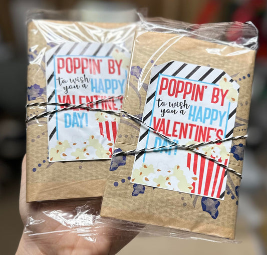 Poppin By Popcorn Valentine's Day Sticker