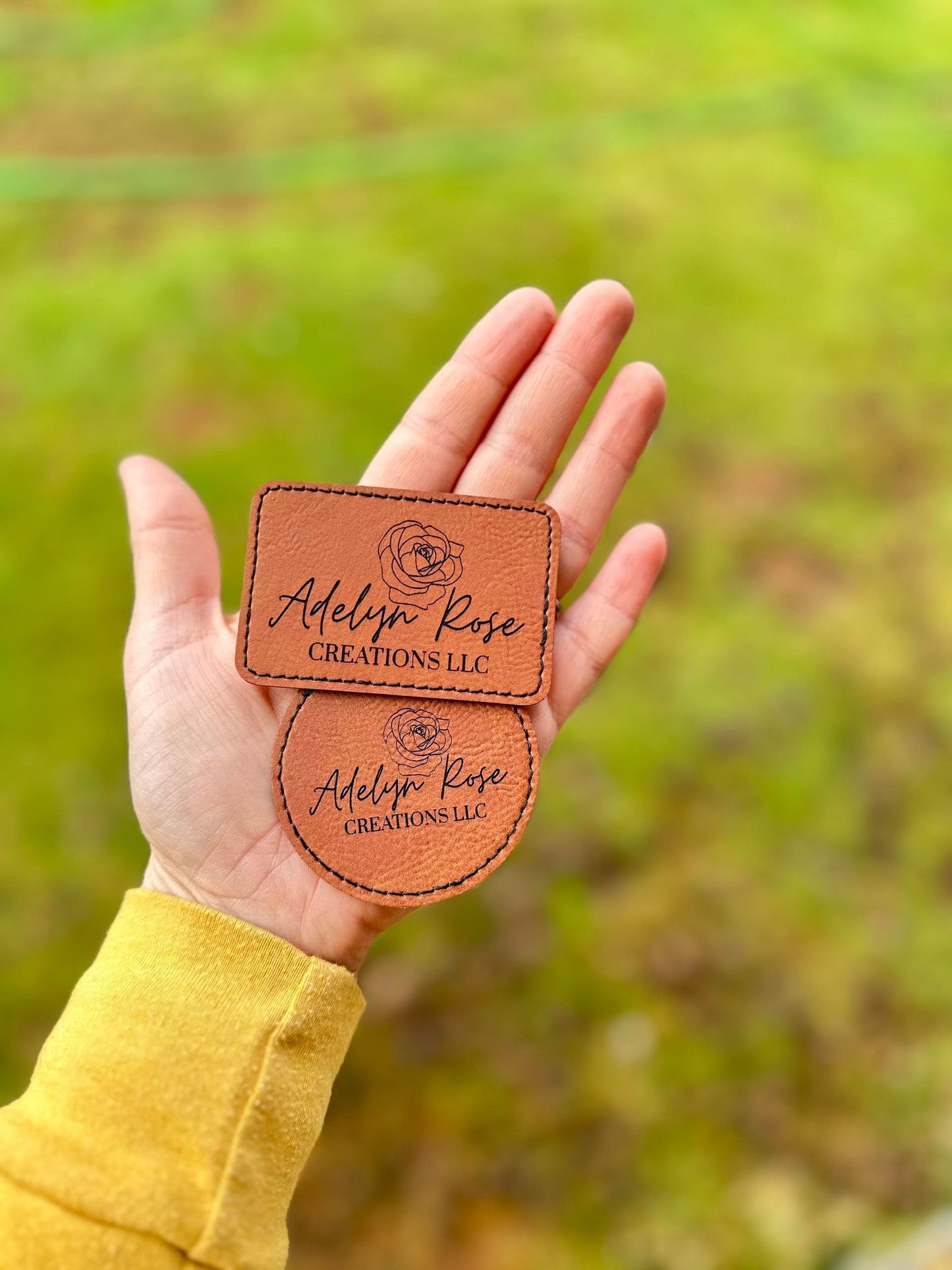 Custom leather patches