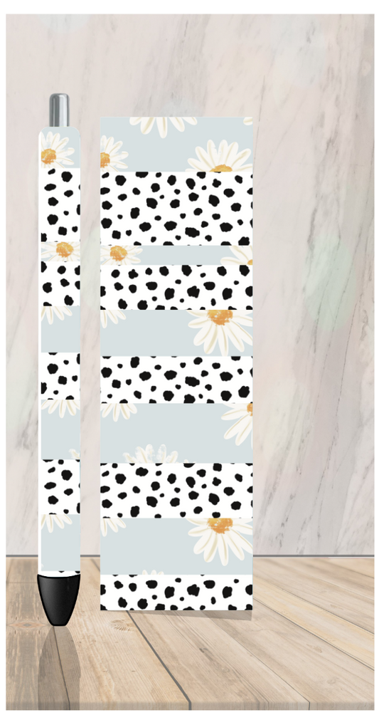 Polka Dot/Sunflower Pen Wrap