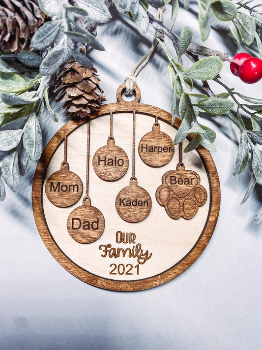 Our Family ornament 2022