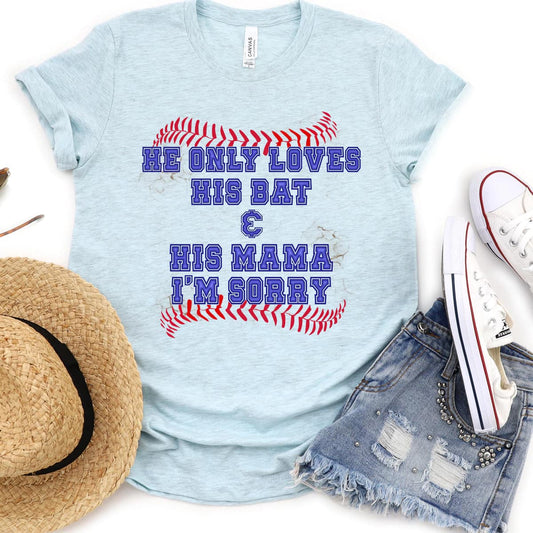 He Only Loves his bat- Baseball