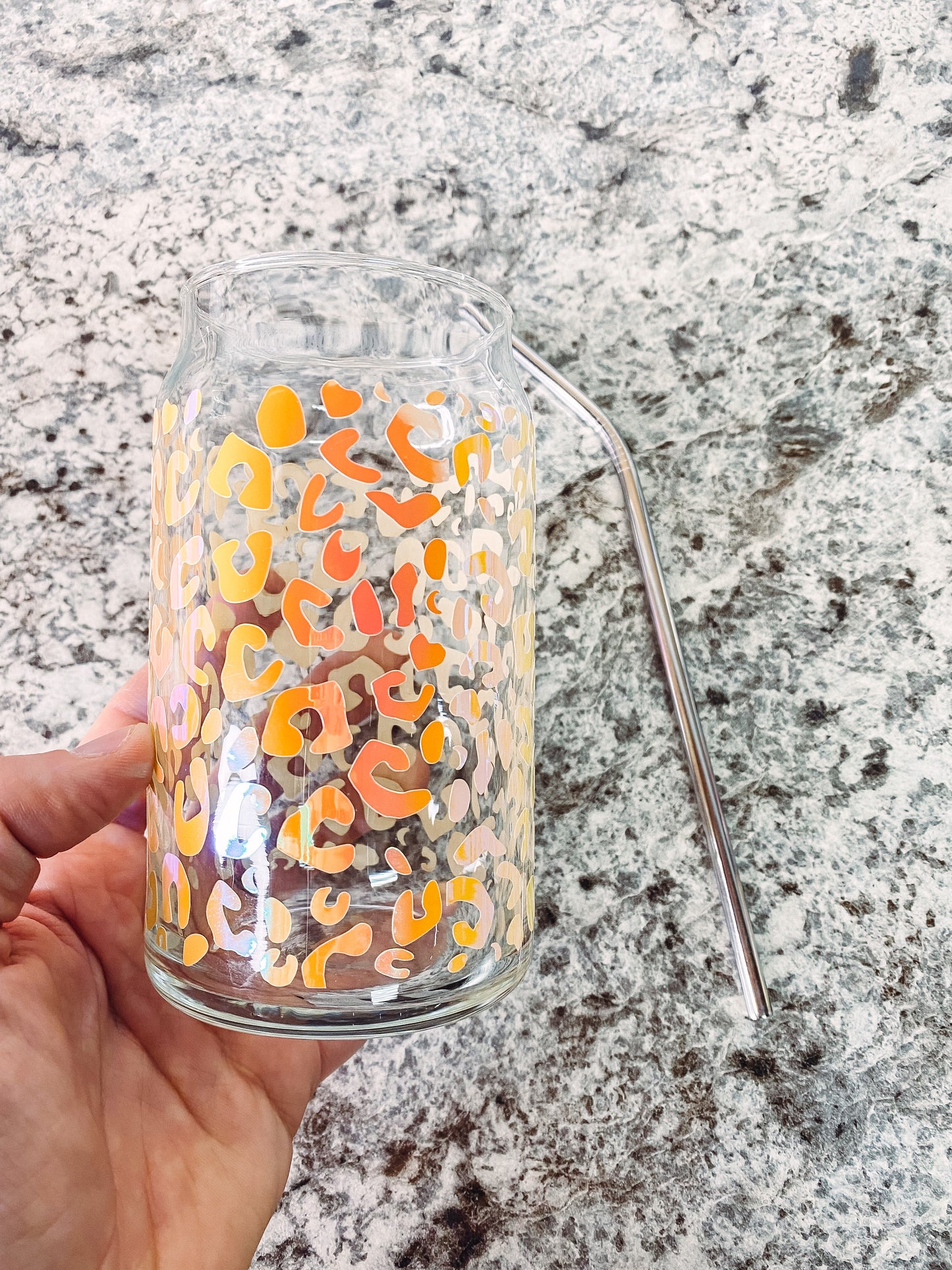 Leopard Beer can cup