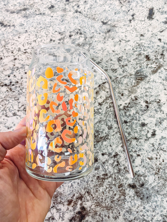 Leopard Beer can cup