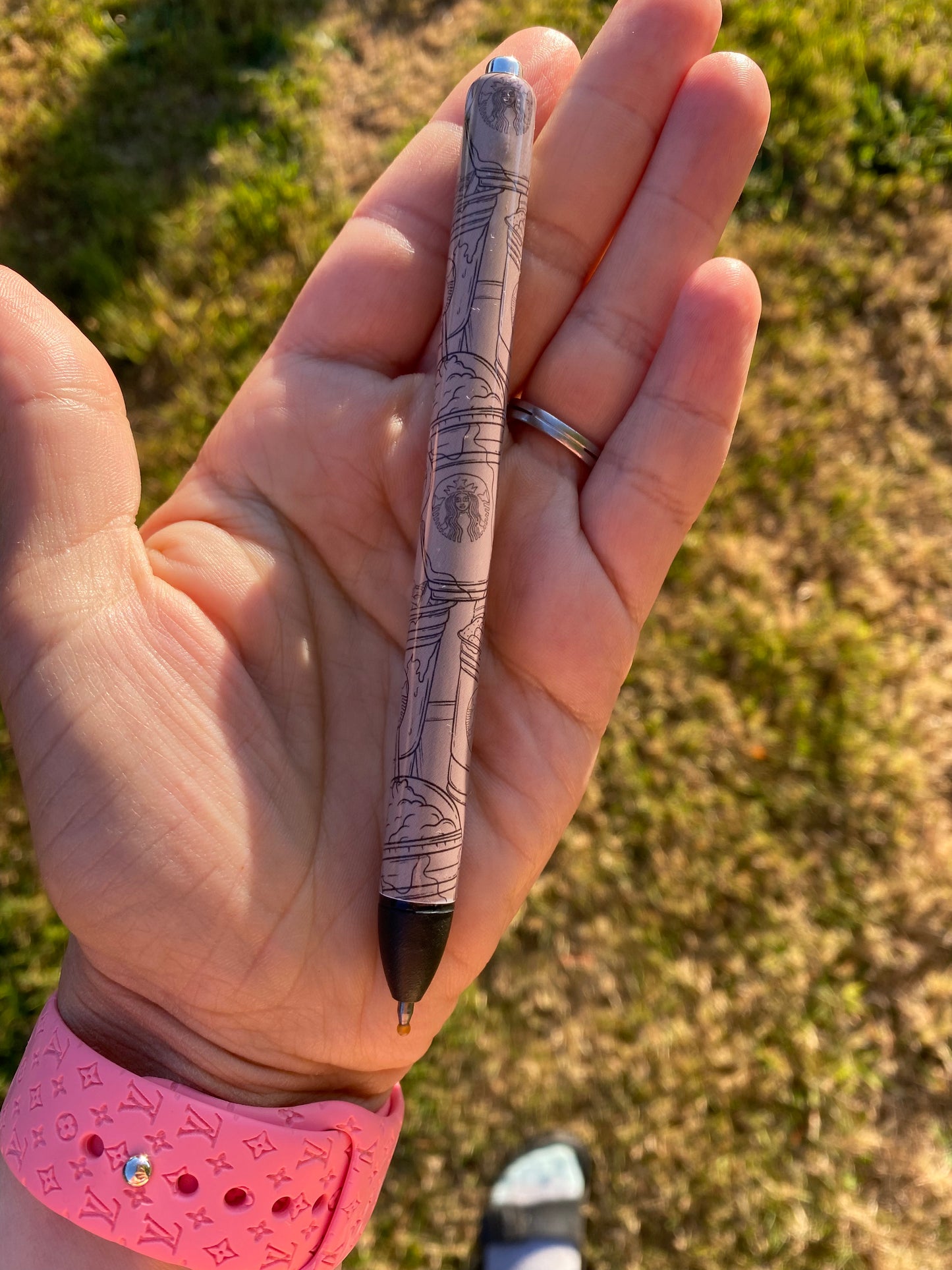 Starbies- Black ink-Resin finished
