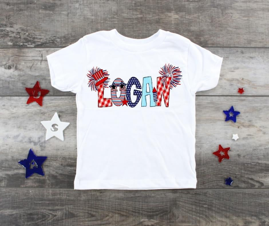 Personalized Kids 4th T-Shirt