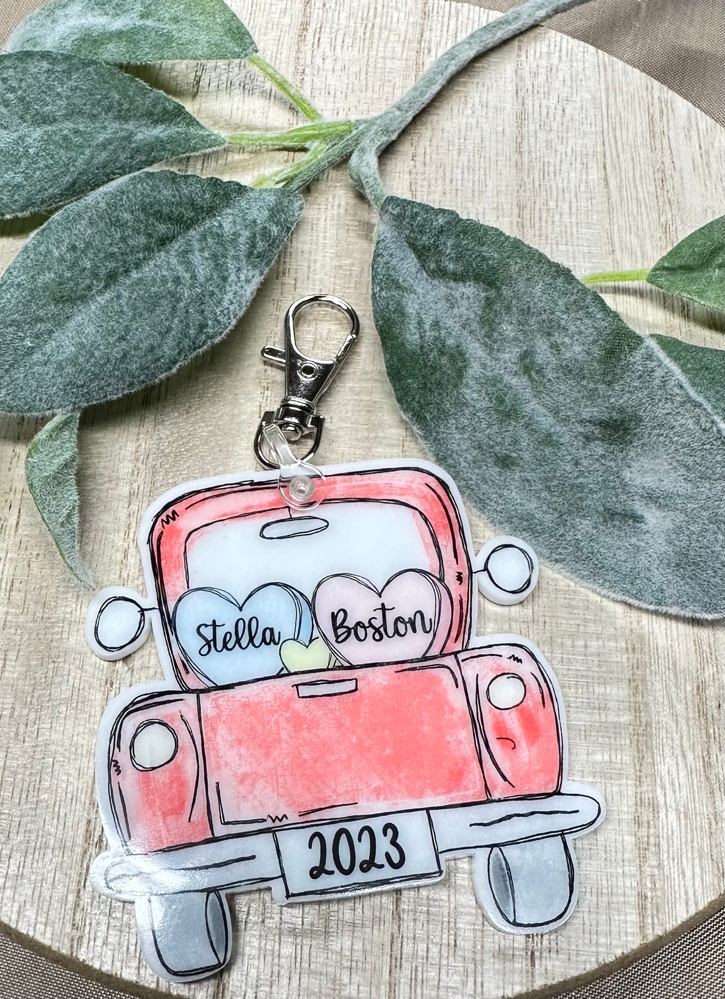 Truck keychain BLANK