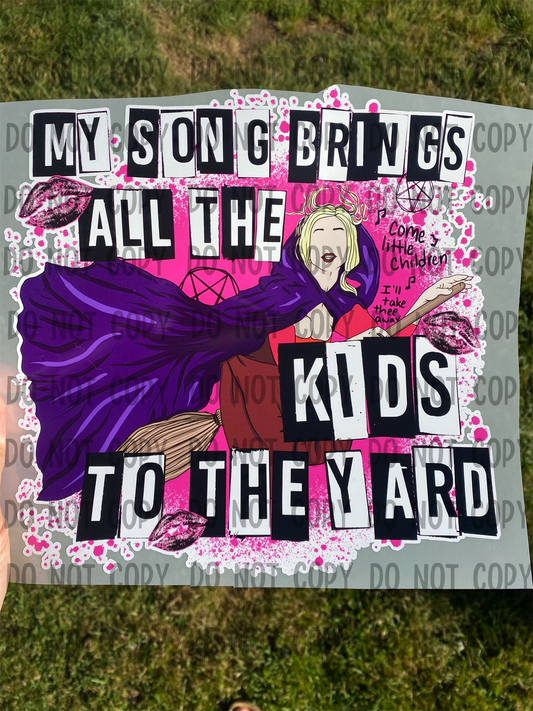 Kids to the yard