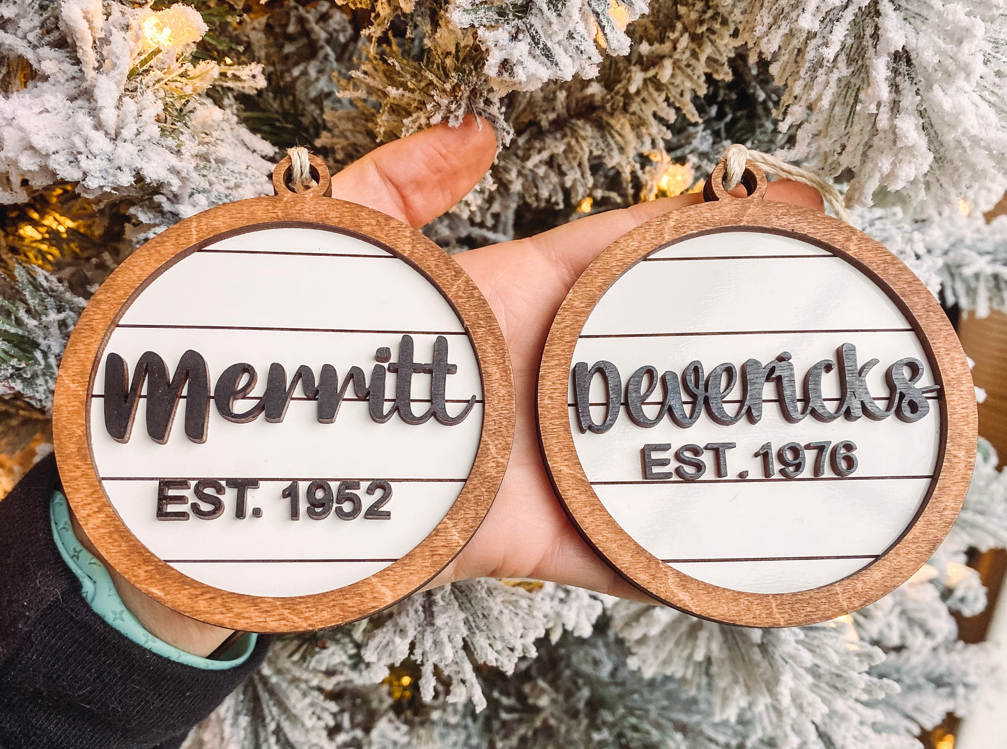 Est. Family ornaments