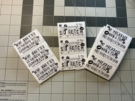 So Fetch white Thermal Label