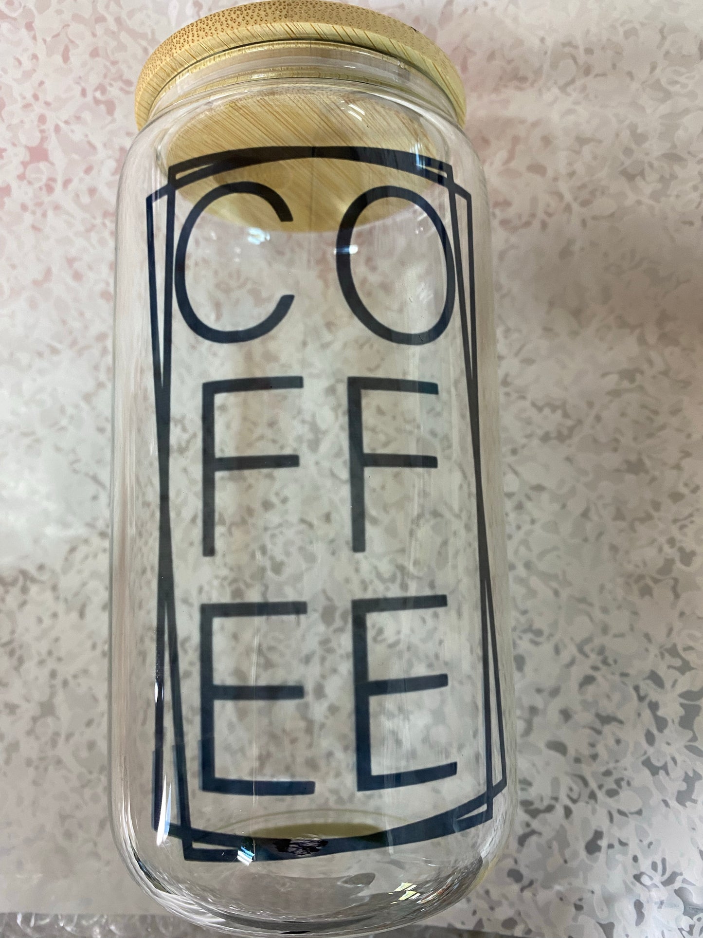 Non perfect glass beer can